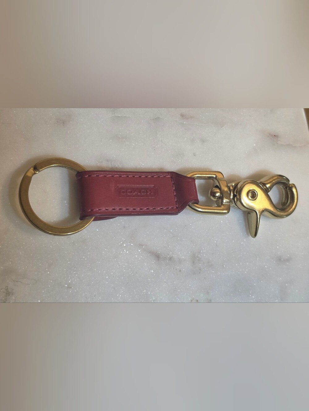 Coach Vintage Red Trigger Keychain